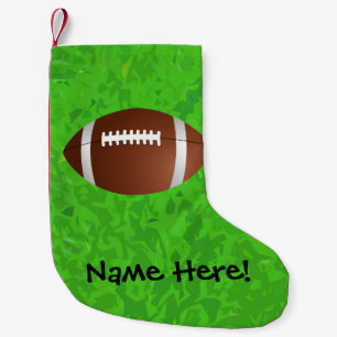 Football Field Junior Varsity Small Christmas Stocking