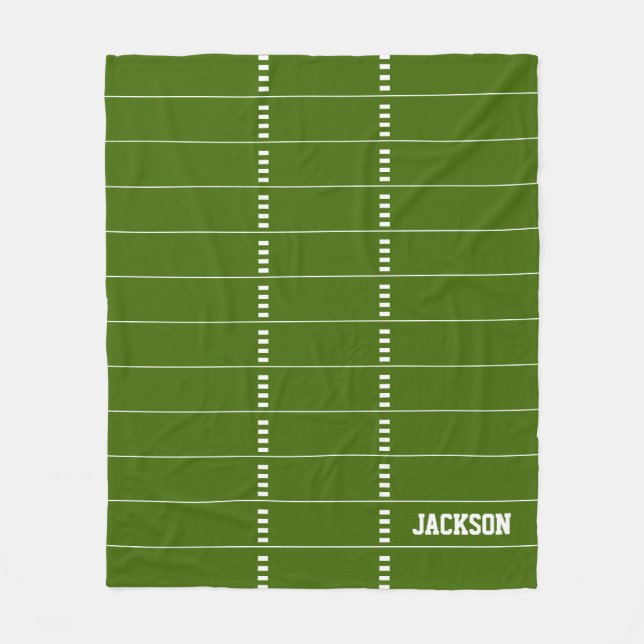 Football Field Kids Fleece Blanket (Front)
