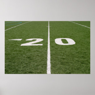 Football Field Twenty Canvas Poster