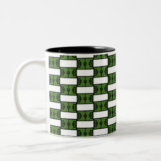 football-field Two-Tone coffee mug