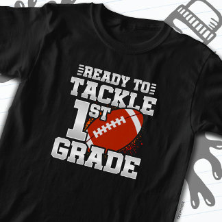 Football First Day 1st Grade Back To School T-Shirt