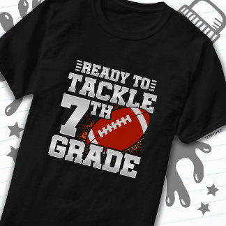 Football First Day 7th Grade Back To School T-Shirt