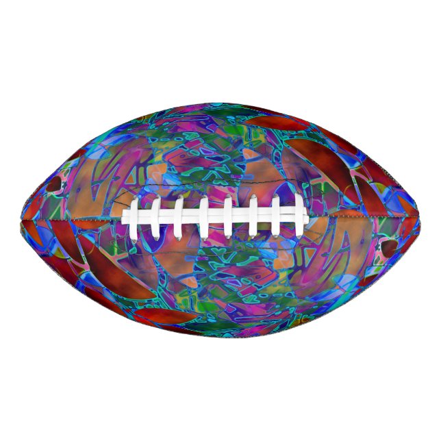 Football Floral Abstract Stained Glass (Front)