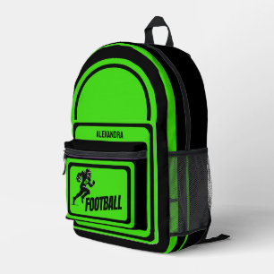 Football, Football Player Girl, Team, Gift  Duffle Printed Backpack