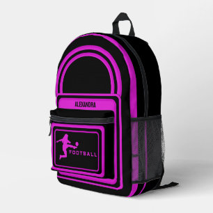 Football, Football Player Girl, Team, Gift  Duffle Printed Backpack