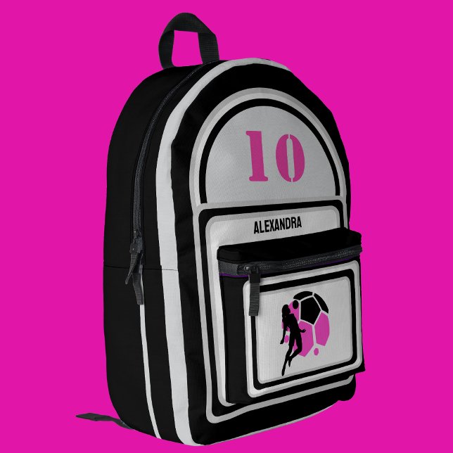 Football, Football Player Girl, Team, Gift  Printed Backpack (Creator Uploaded)