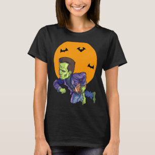 Football Frankenstein Halloween Men Boys Football T-Shirt