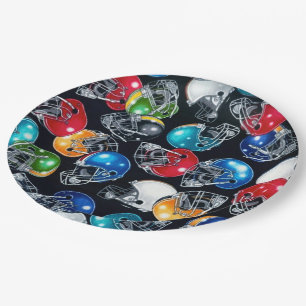 Football Frenzy Football Helmet Pattern Plates