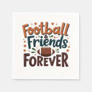 Football Friends Forever Fantasy Football Season Napkin
