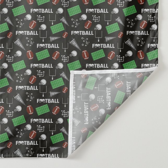 Football Fun on Black Tapestry (Detail)