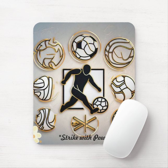 "Football Fusion Art" Mouse Pad (With Mouse)