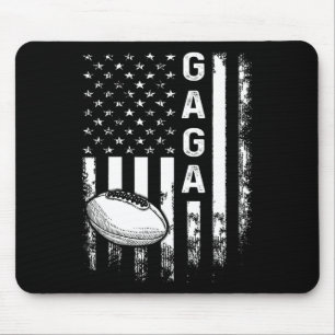 Football Gaga Sports Player America Flag Men Women Mouse Pad