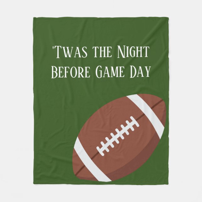Football Game Day Blanket (Front)
