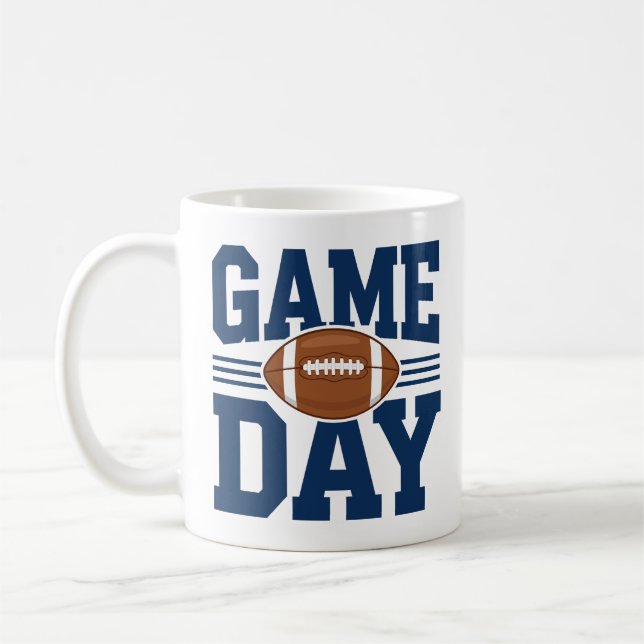 Football Game Day Coffee Mug (Left)