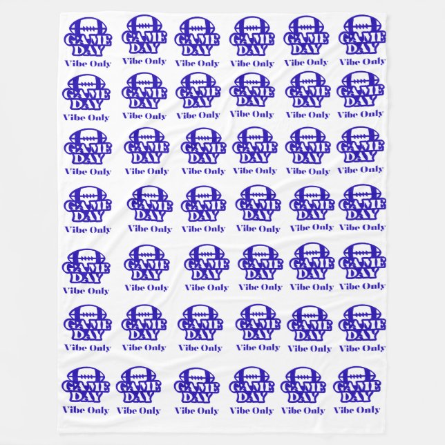 Football Game Day Throw Blanket (Front)