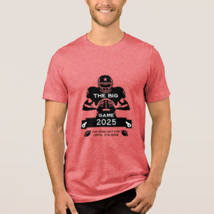 Football Game Fan TV Watch Party Tri-Blend Shirt