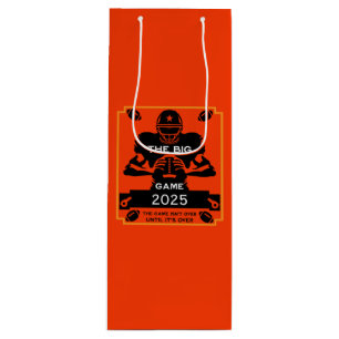 Football Game Fan TV Watch Party Wine Gift Bag
