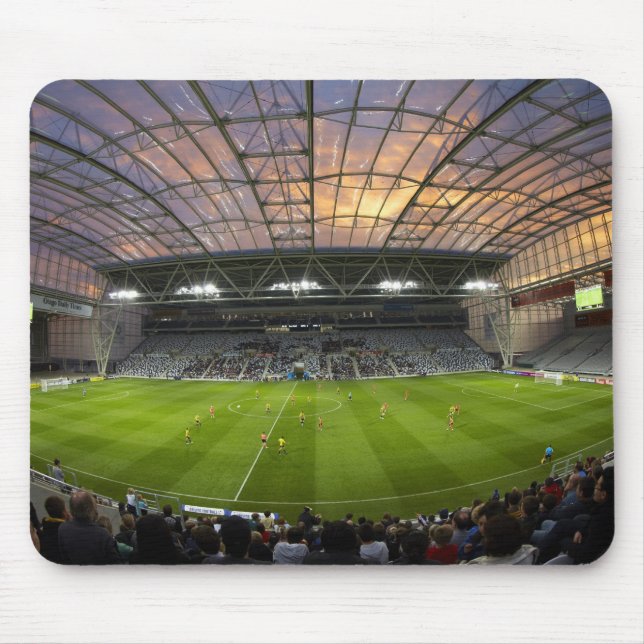 Football game, Forsyth Barr Stadium, Dunedin Mouse Pad (Front)