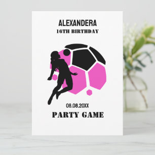 Football Girl Birthday Football Player Party Gam