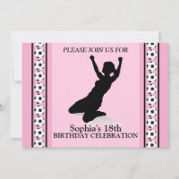 Football Girl Birthday Party, Football Player Inv