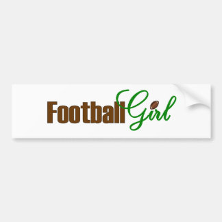 Football Girl Bumper Sticker