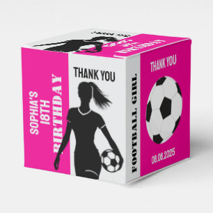 Football Girl, Football Player Gift, Birthday Favo Favour Box
