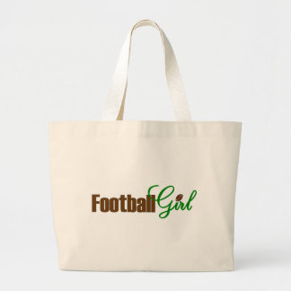 Football Girl Large Tote Bag