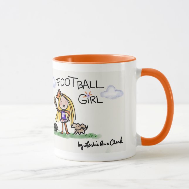Football Girl Mug 1 (Right)
