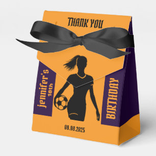 Football Girl Player, Football Girl Birthday Favour Box