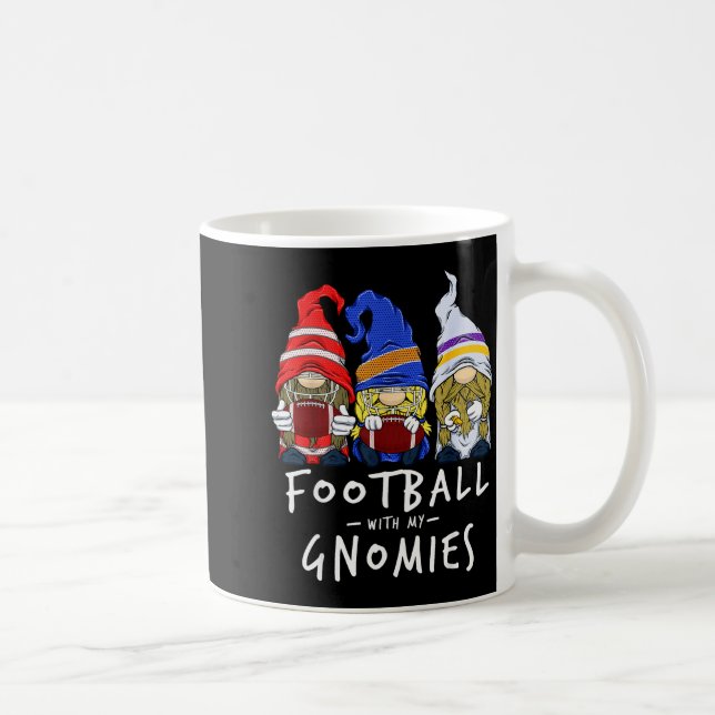 Football Gnomes Football With My Gnomies For Boys  Coffee Mug (Right)