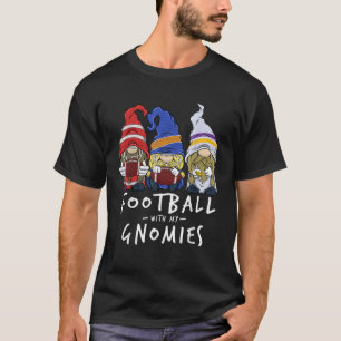 Football Gnomes Football With My Gnomies for Boys T-Shirt