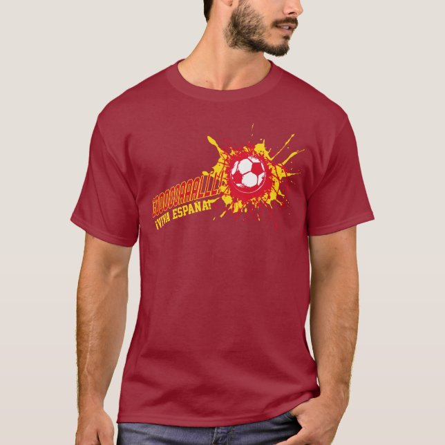 Football Goal Spain ¡Viva España! custom t-shirt (Front)