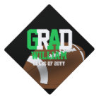 FOOTBALL Graduation Cap Topper EDIT COLORS