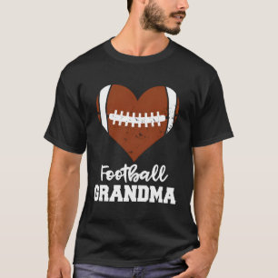 Football Grandma He Football T-Shirt