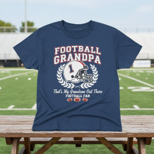 Football Grandpa That's My Grandson Out T-Shirt