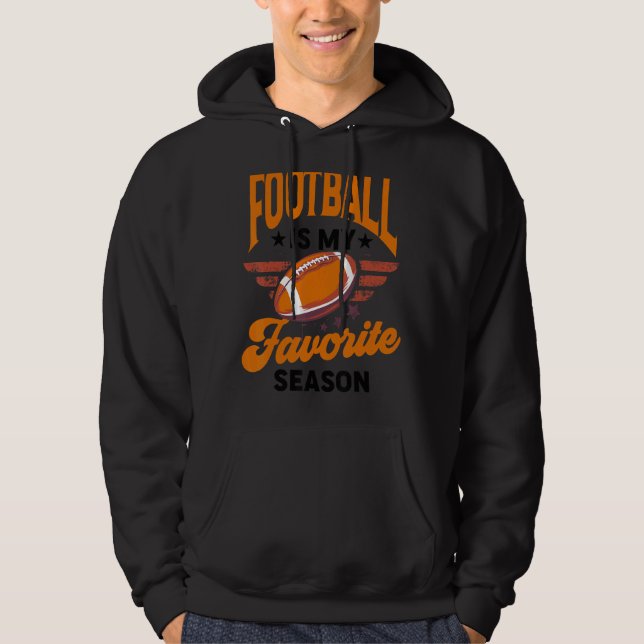 Football  Graphic Women And Girls Football Player  Hoodie (Front)