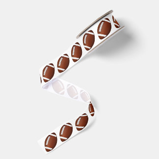 Football Grosgrain Ribbon for Cheer Bows and Craft