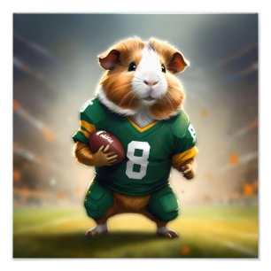 Football Guinea Pig, Photo Print