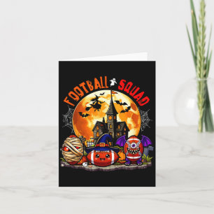 Football halloween squad three horror equipment card