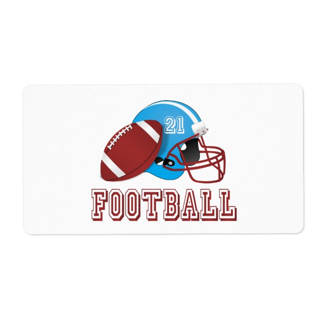 Football helmet and ball (Front)