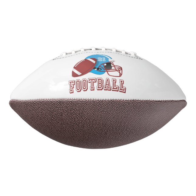 Football helmet and ball (Rotated 270)