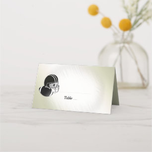 Football Helmet and Ball / Sports Design Place Card