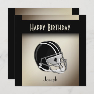 Football Helmet Birthday Party Invitation