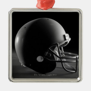 Football helmet metal tree decoration