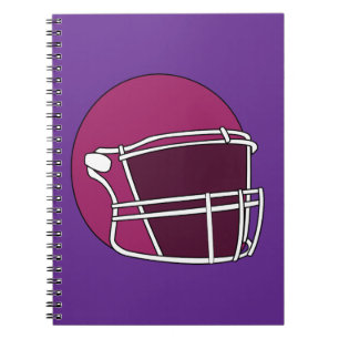 Football Helmet Notebook