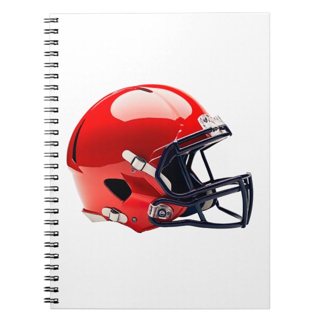 Football Helmet Notebook Cover (Front)