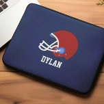 Football Helmet Personalised Boys Laptop Sleeve<br><div class="desc">Football Helmet Personalised sports themed design.</div>