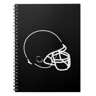 Football Helmet Spiral Notebook