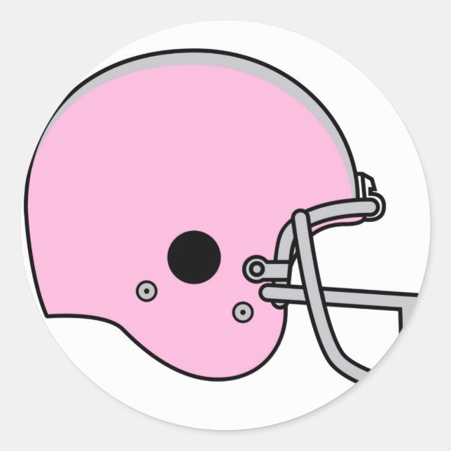 football helmets classic round sticker (Front)