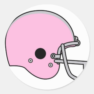 football helmets classic round sticker